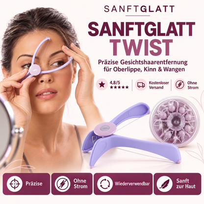 SANFTGLATT TWIST – Manueller Gesichtshaarentferner