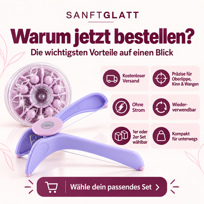 SANFTGLATT TWIST – Manueller Gesichtshaarentferner