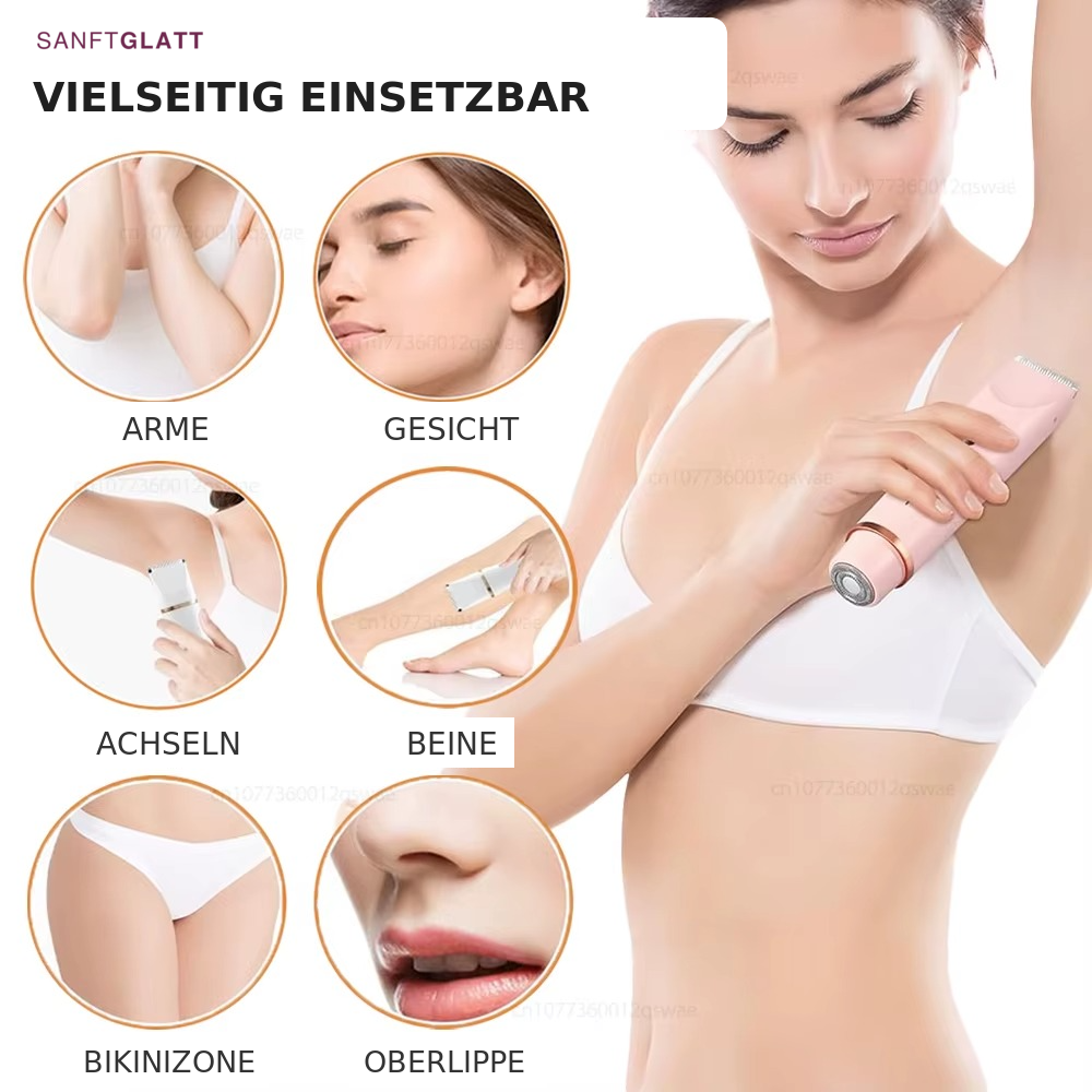 SANFTGLATT DUO  2 in 1 Rasierer & Trimmer