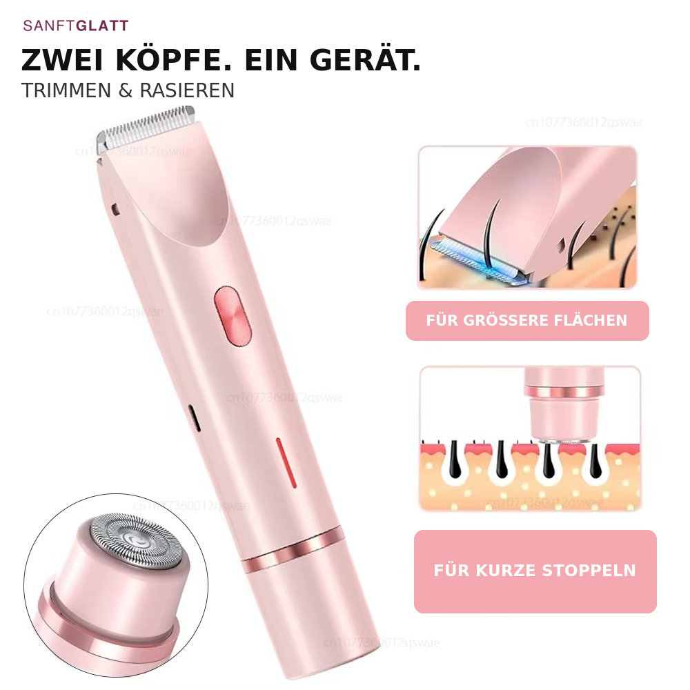 SANFTGLATT DUO  2 in 1 Rasierer & Trimmer